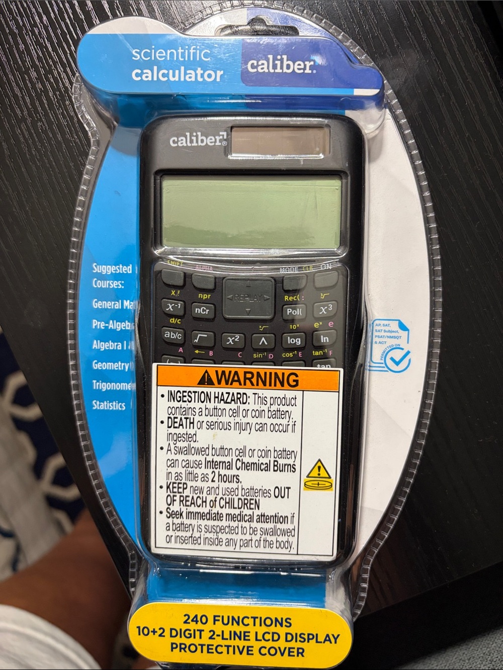 Caliber Scientific Calculator - Black